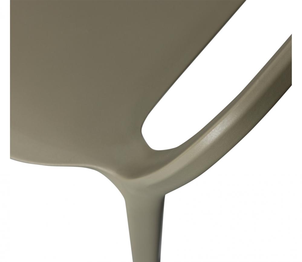 Olive Plastic Garden Armchair