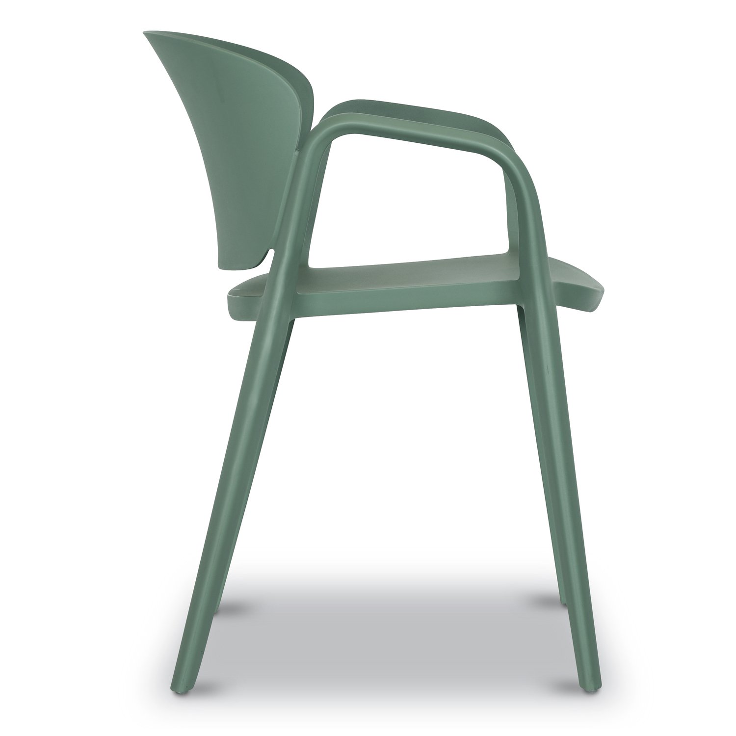 Green Plastic Garden Armchair
