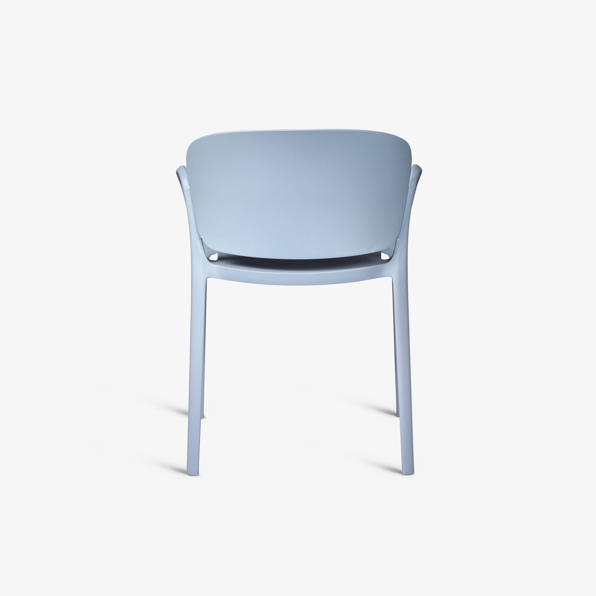 Light Blue Plastic Garden Armchair