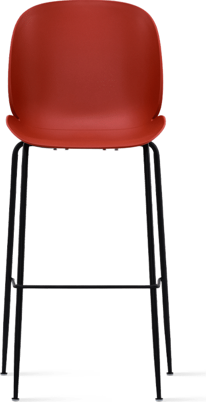 Claret Plastic Beetle Bar Stool With Metal Feet-PP Chair