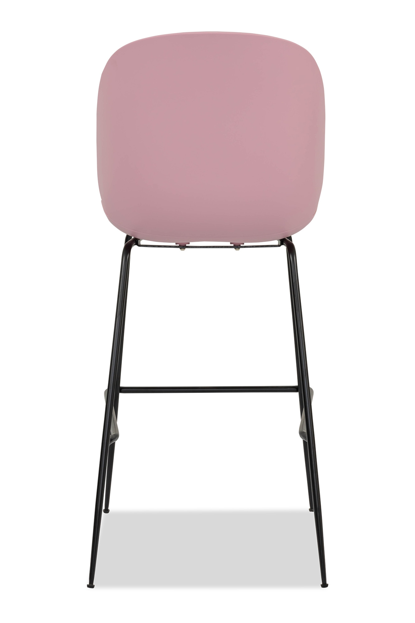 PInk Plastic Beetle Bar Stool With Metal Feet-PP Chair