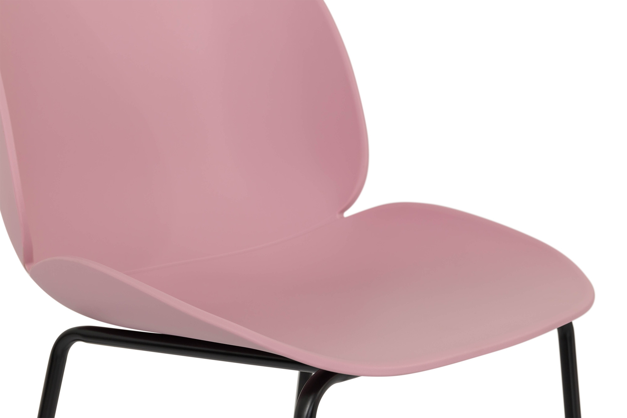 PInk Plastic Beetle Bar Stool With Metal Feet-PP Chair