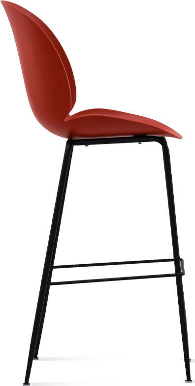 Claret Plastic Beetle Bar Stool With Metal Feet-PP Chair