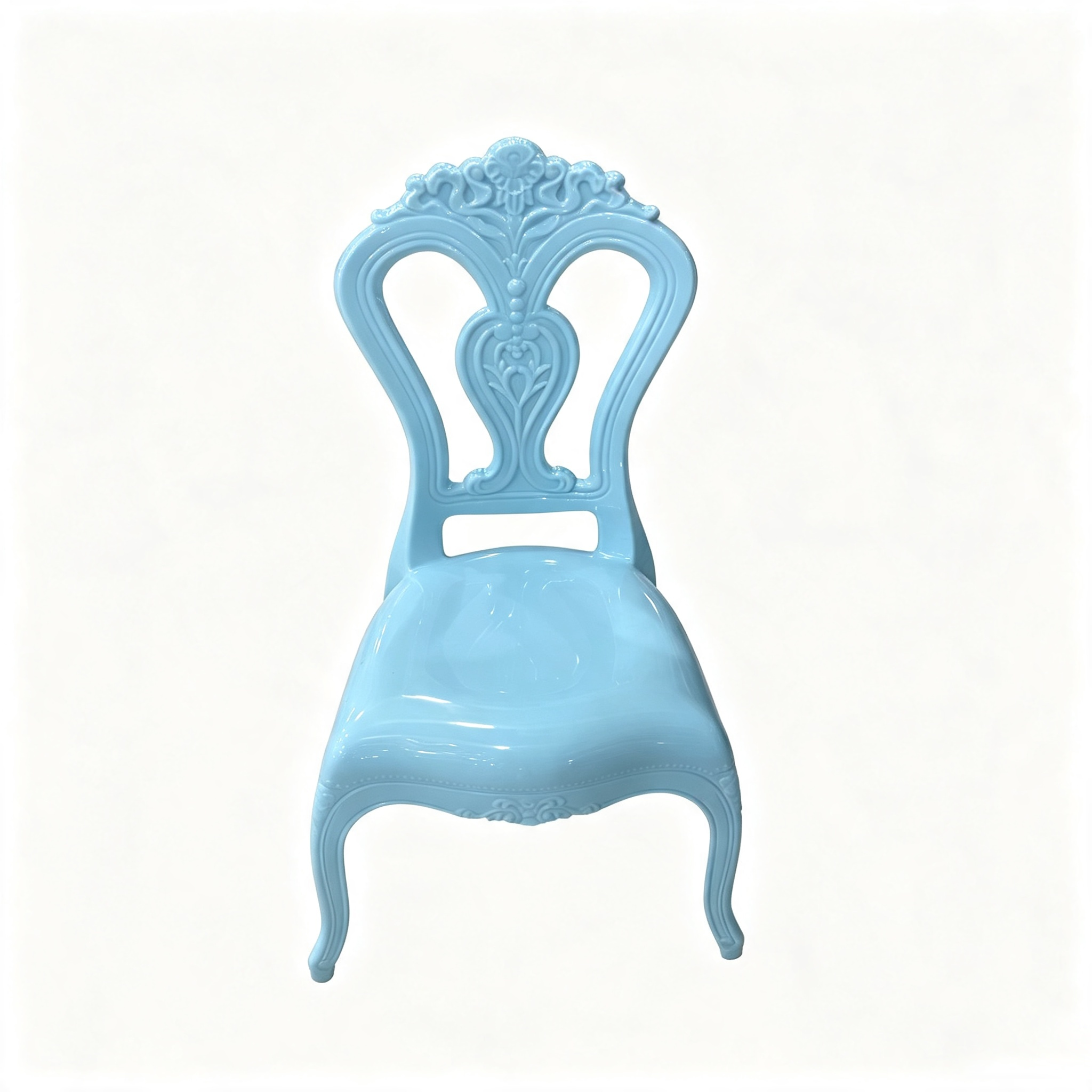 Kids PP Royal Louis Chair, Monobloc Colored Polypropylene Children Ornate Carved Event Chair