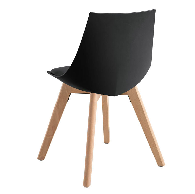 Black Plastic Dining Chair Made In China-PP Chair