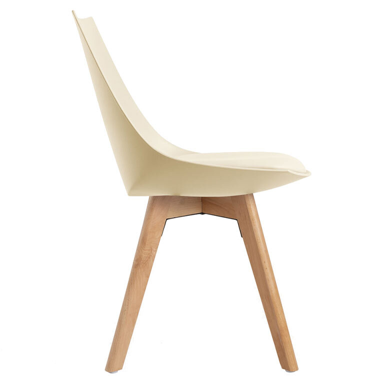 Beige Plastic Dining Chair Made In China-PP Chair