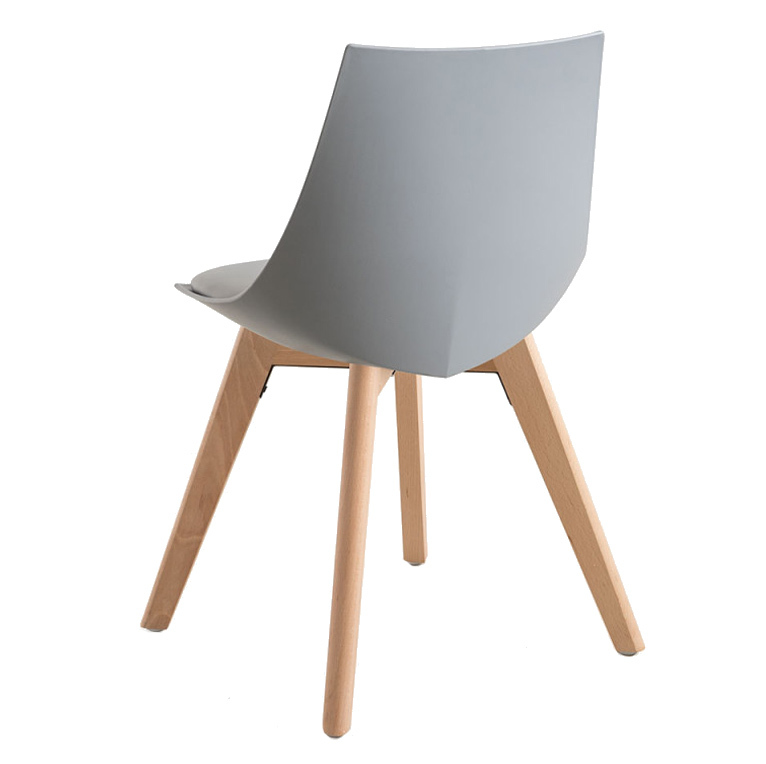 Warm Grey Plastic Dining Chair Made In China-PP Chair