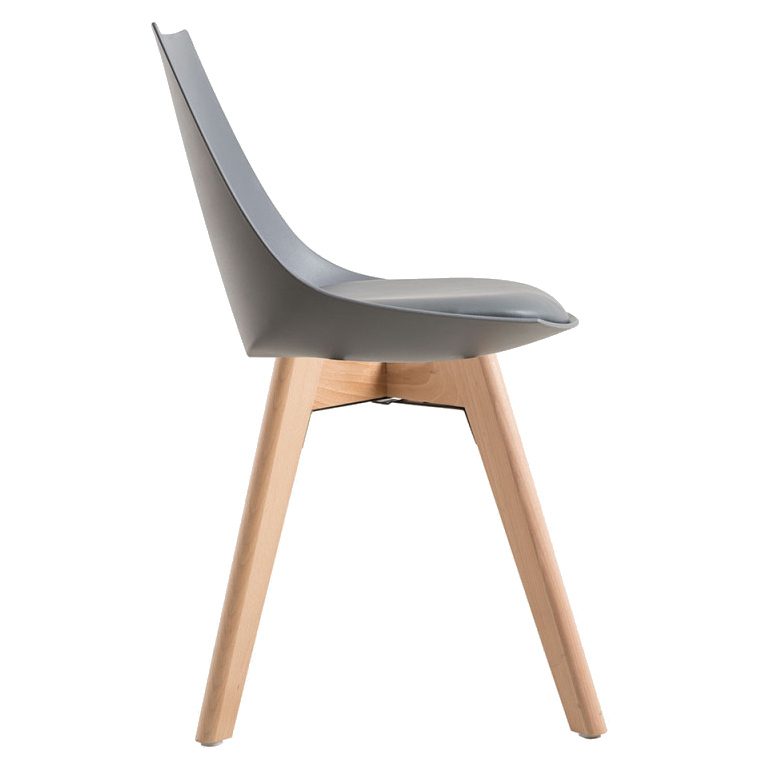 Dark Grey Plastic Dining Chair Made In China-PP Chair