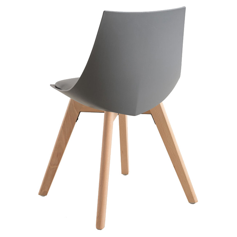 Dark Grey Plastic Dining Chair Made In China-PP Chair