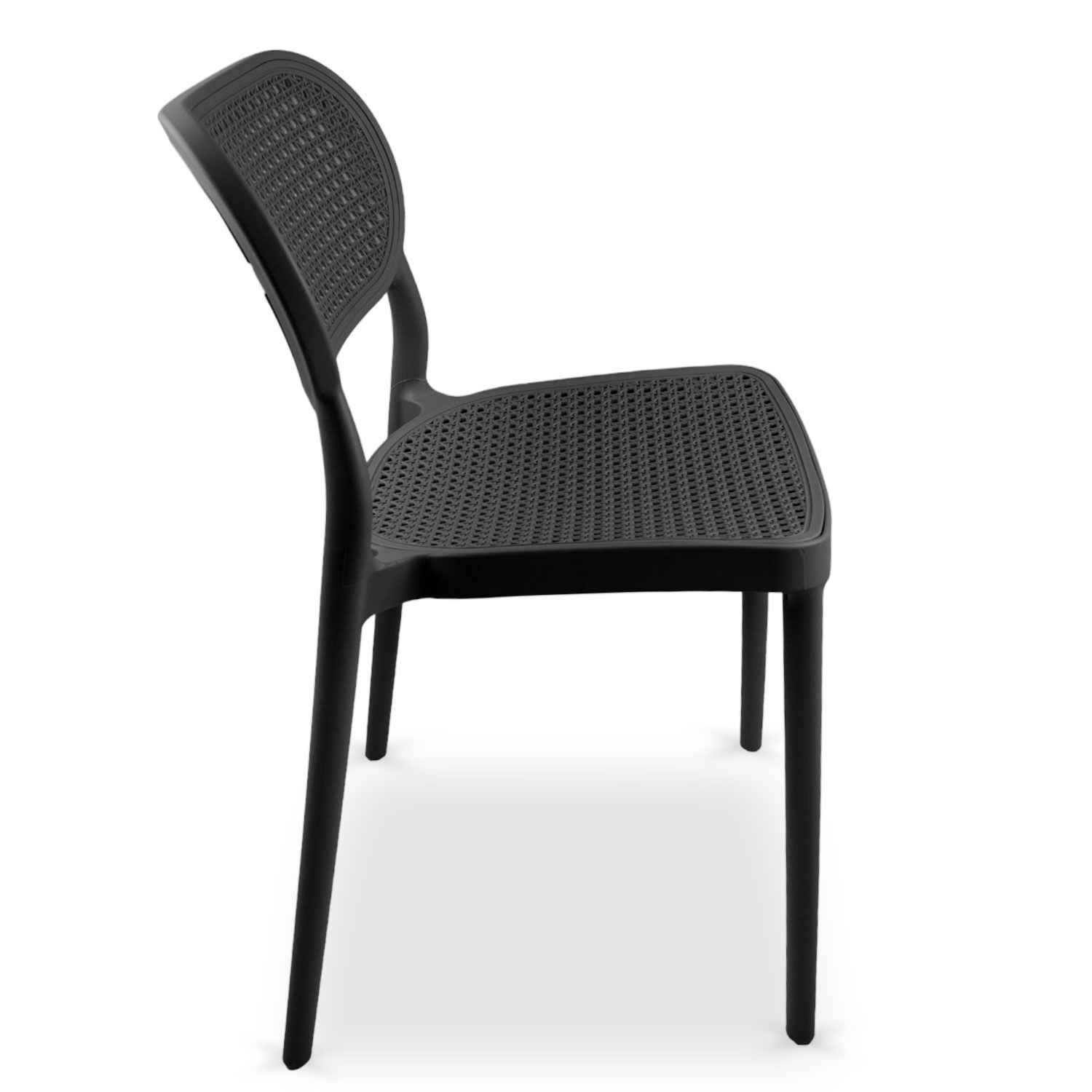 Black Plastic Side Chair-PP Chair