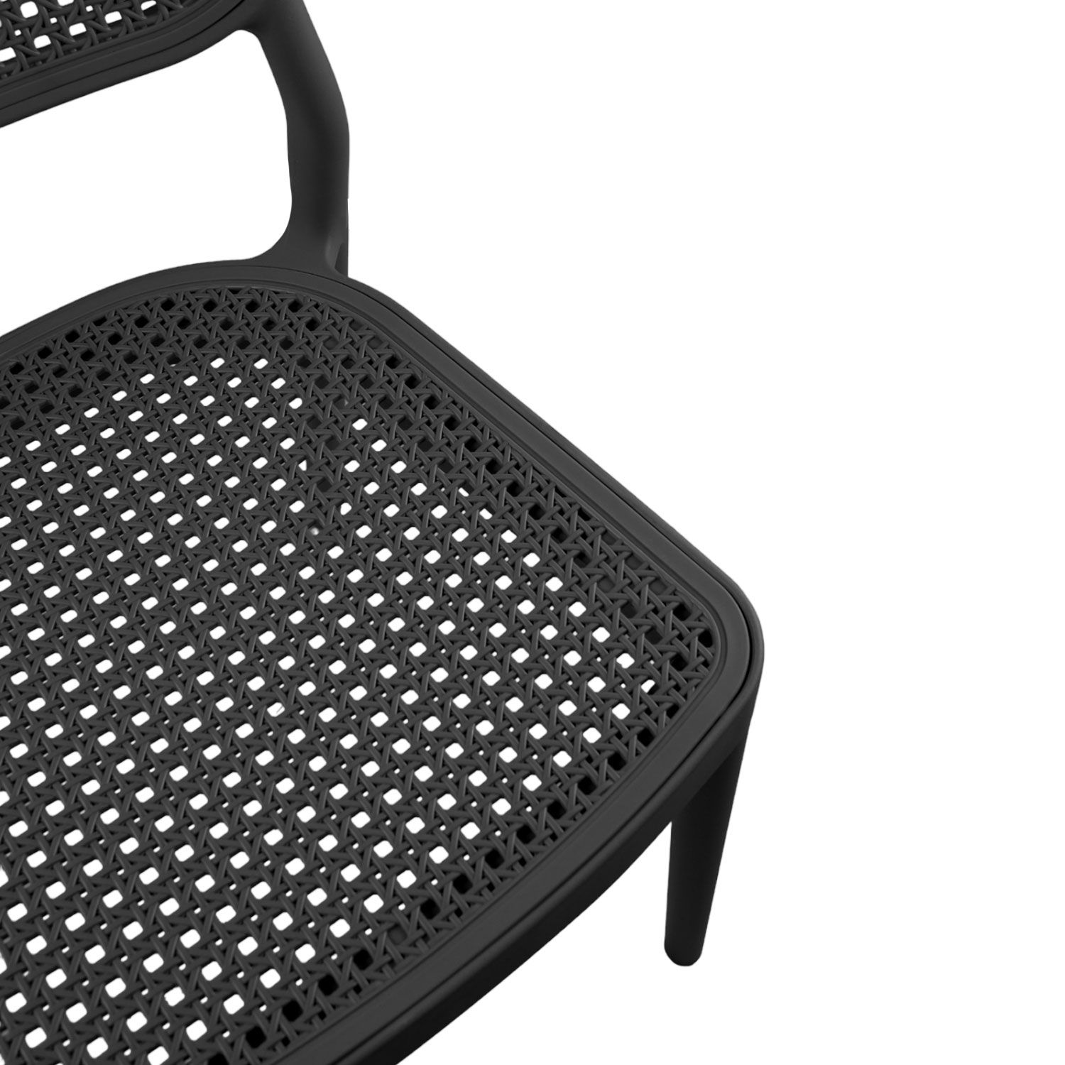 Black Plastic Side Chair-PP Chair