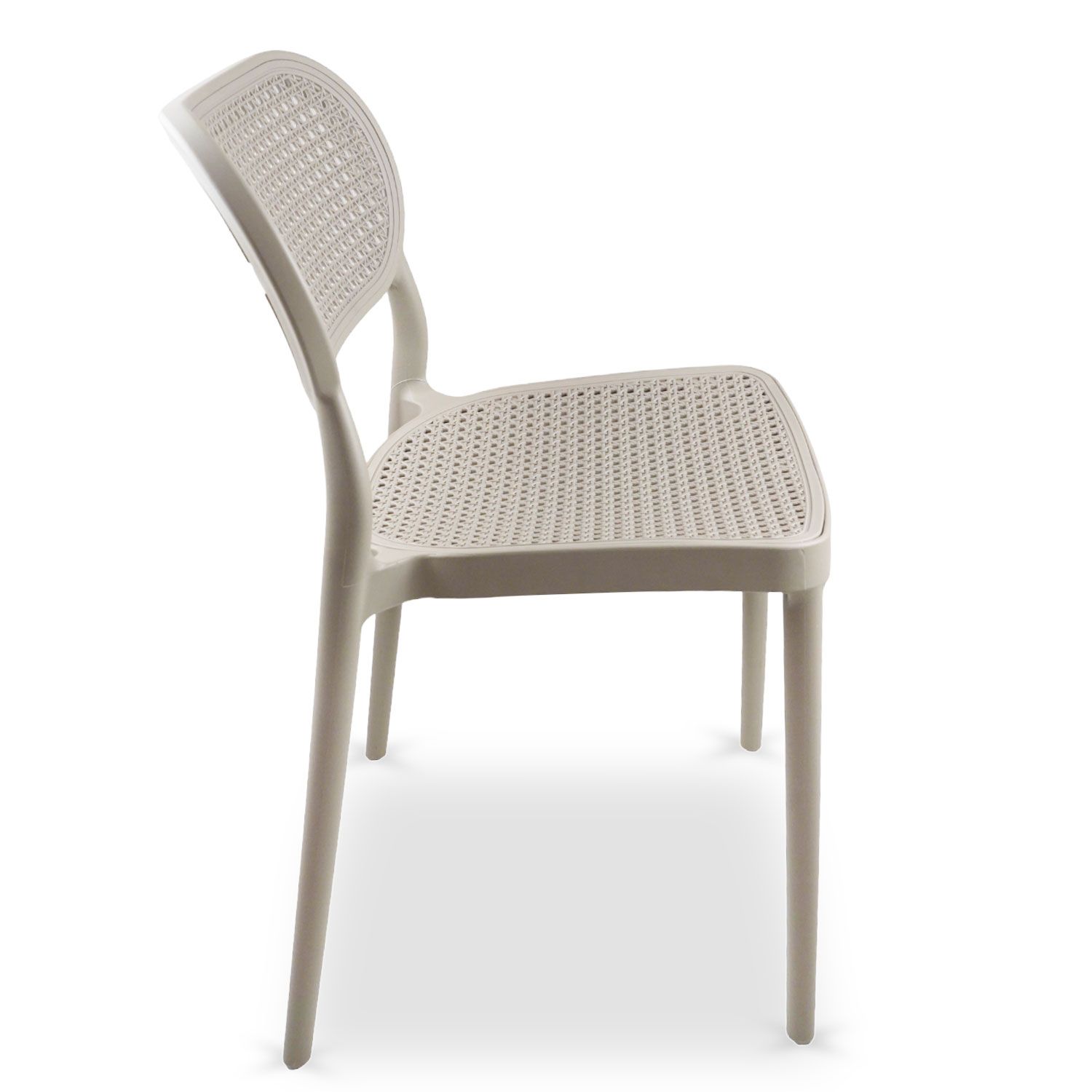 Grey Plastic Side Chair-PP Chair