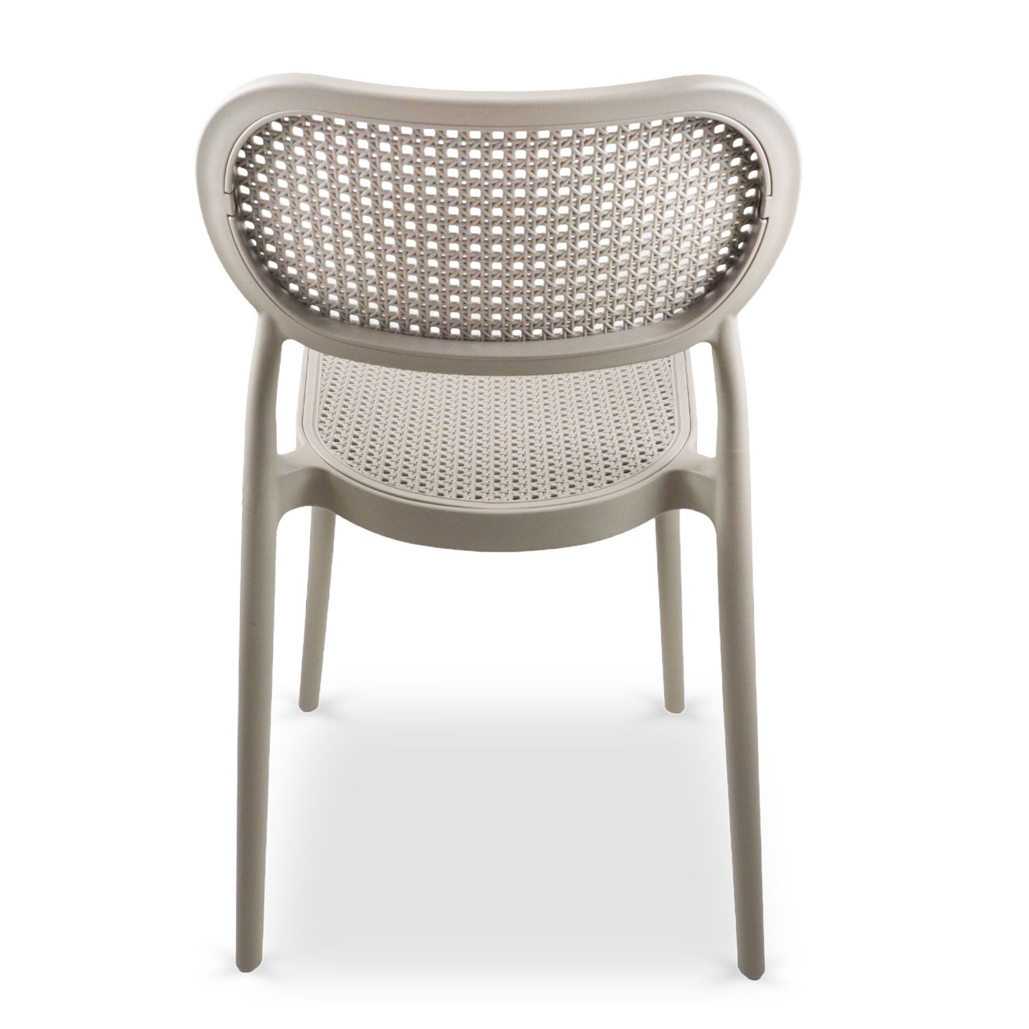 Grey Plastic Side Chair-PP Chair