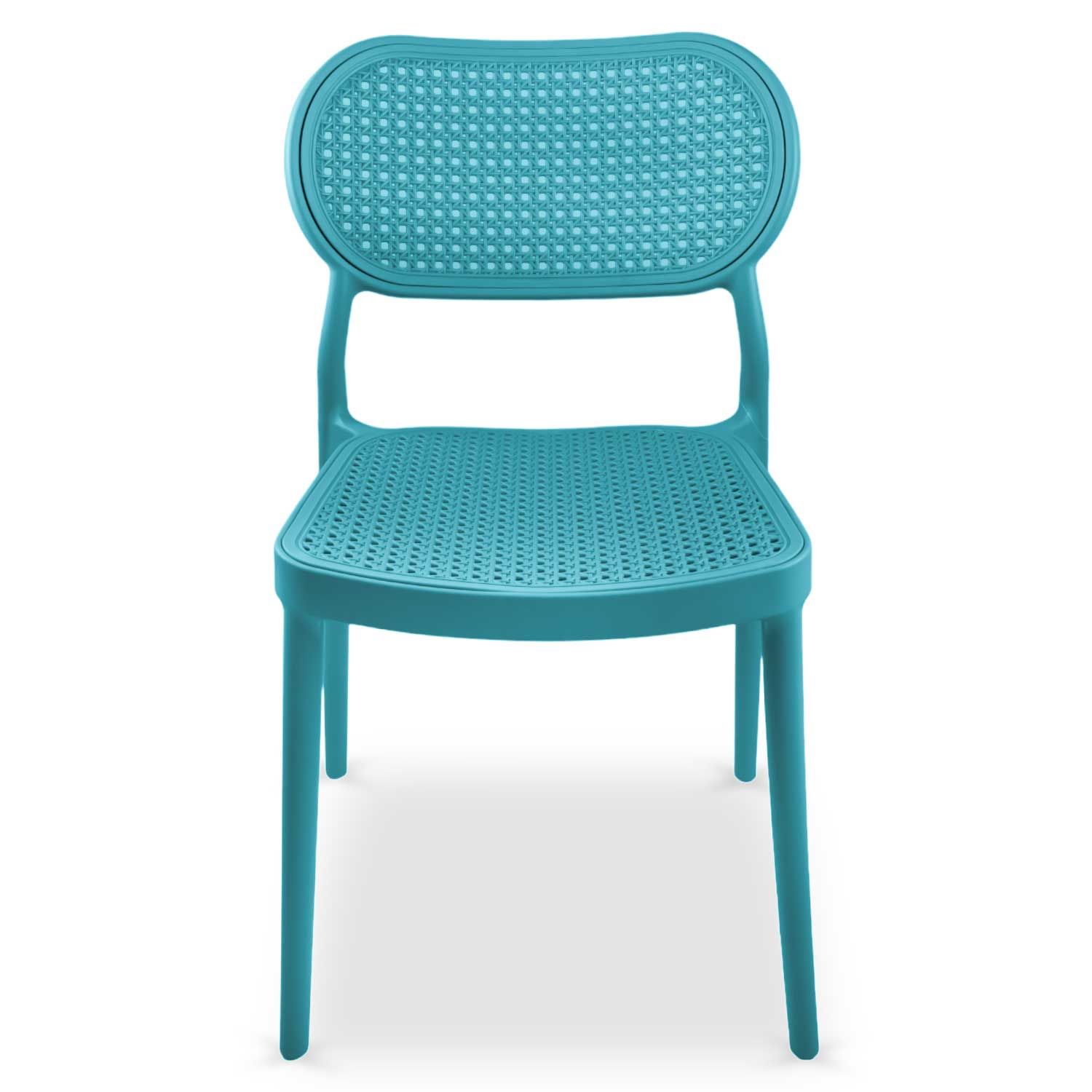 Turquoise Plastic Side Chair-PP Chair