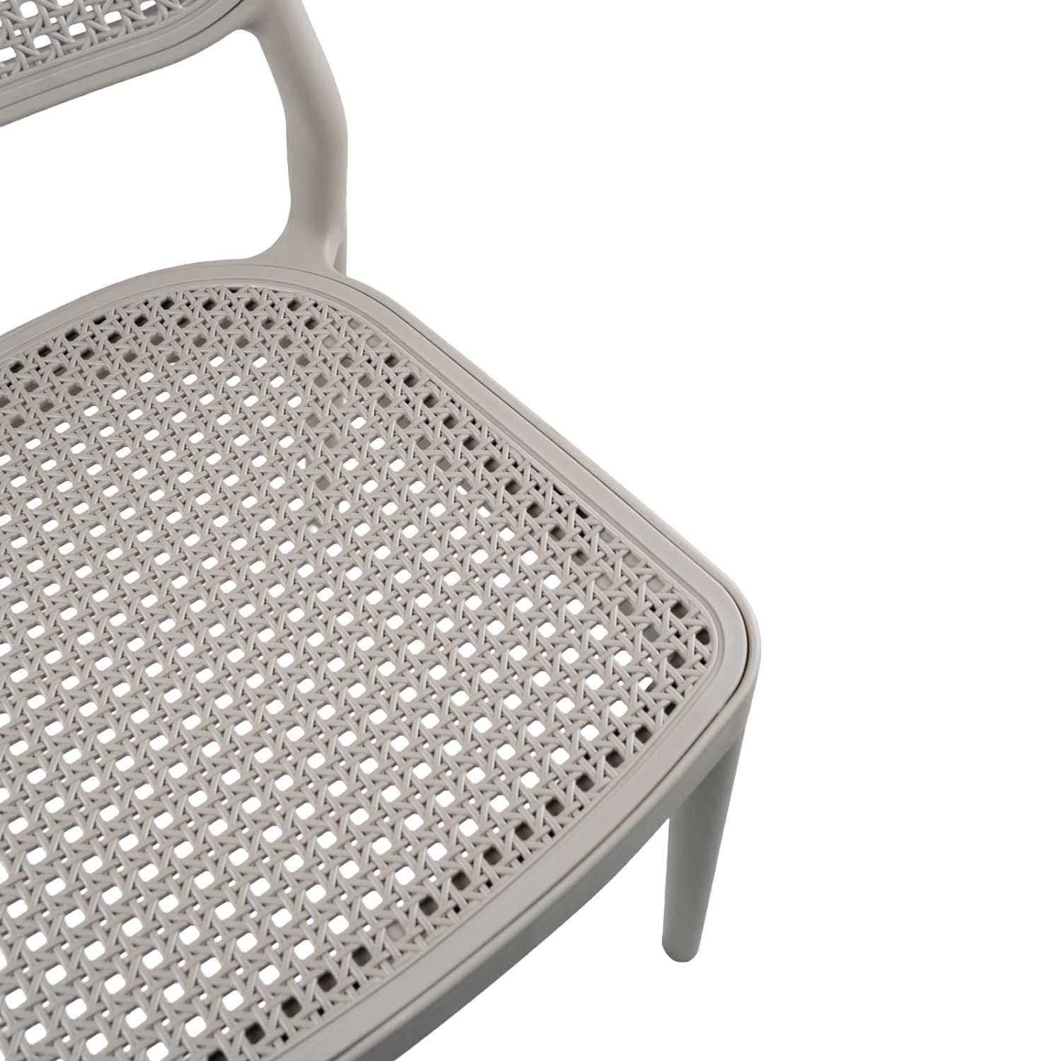 Grey Plastic Side Chair-PP Chair