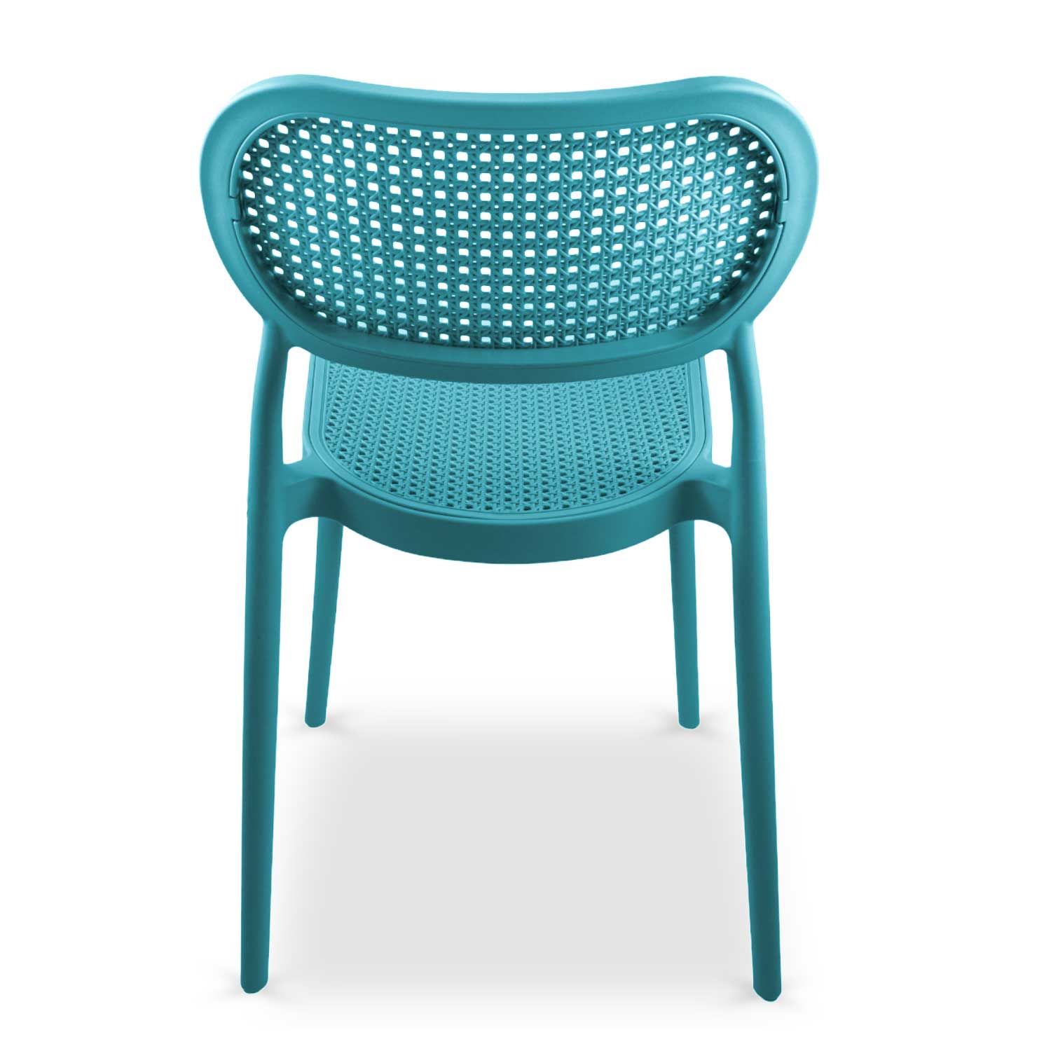 Turquoise Plastic Side Chair-PP Chair