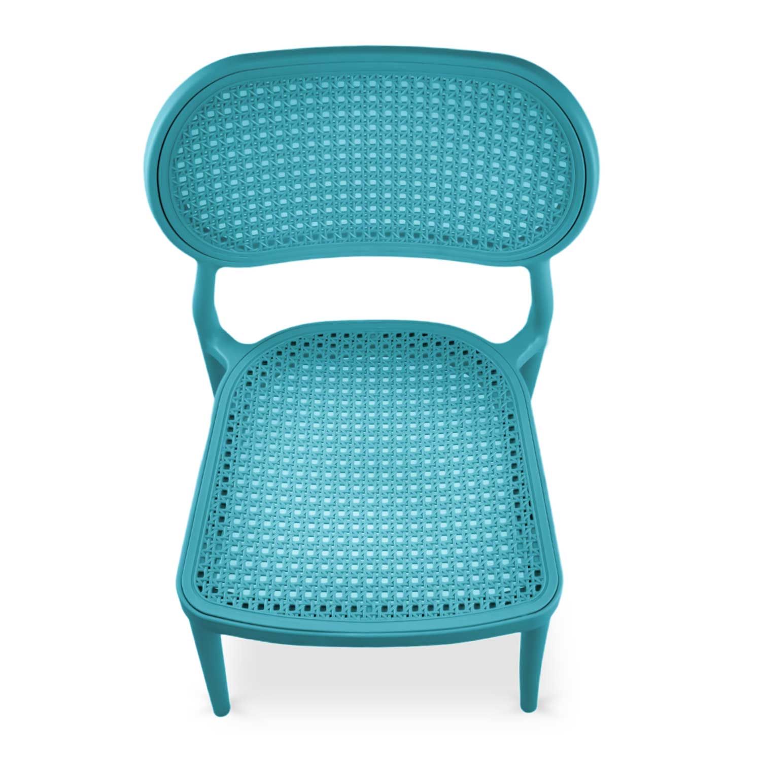 Turquoise Plastic Side Chair-PP Chair