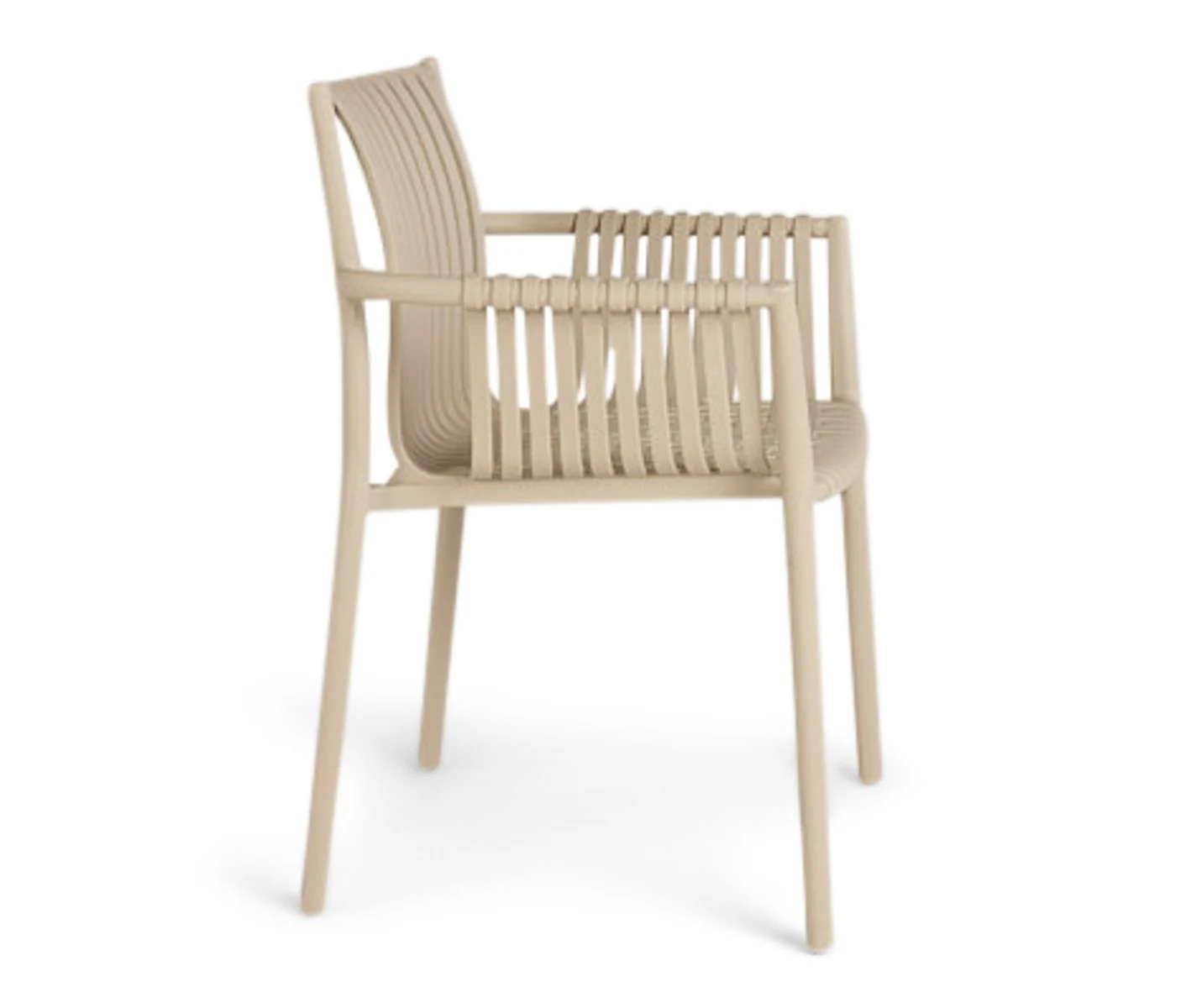 Taupe Polypropylene Outdoor Armchair 