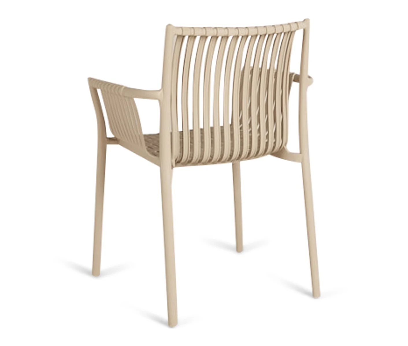 Taupe Polypropylene Outdoor Armchair 