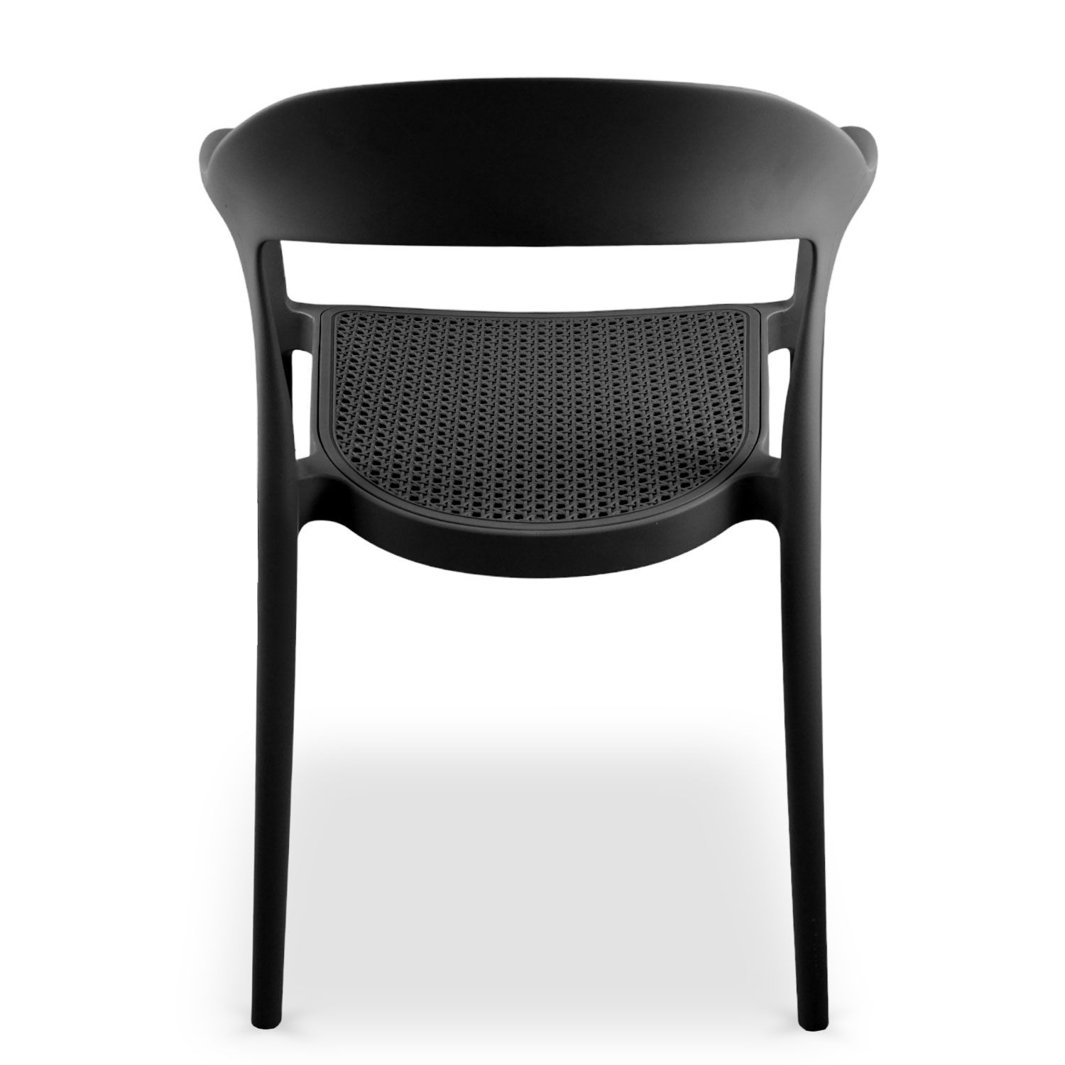 Black PP Armchair-PP Chair