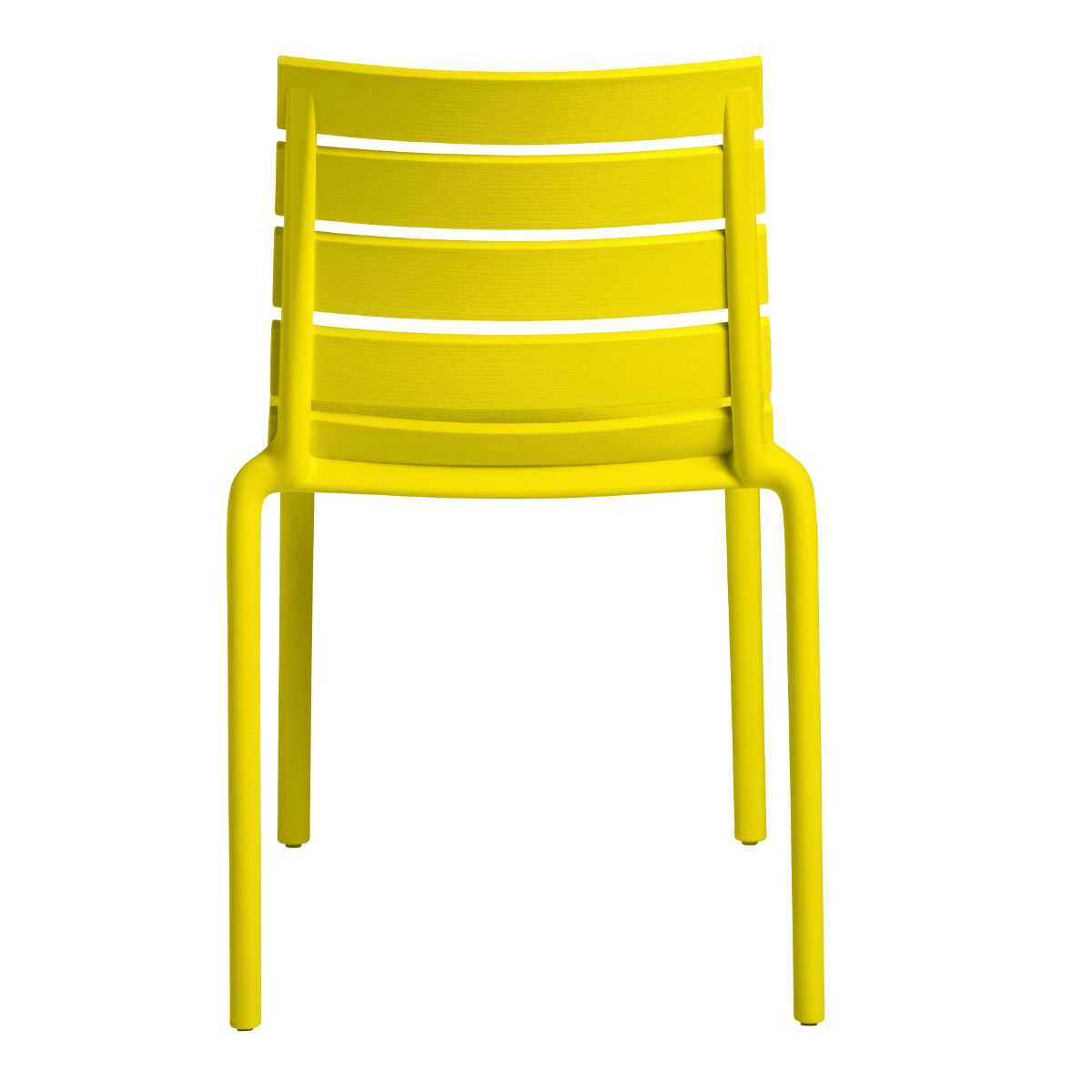 Stackable Yellow Polypropylene Armless Chair