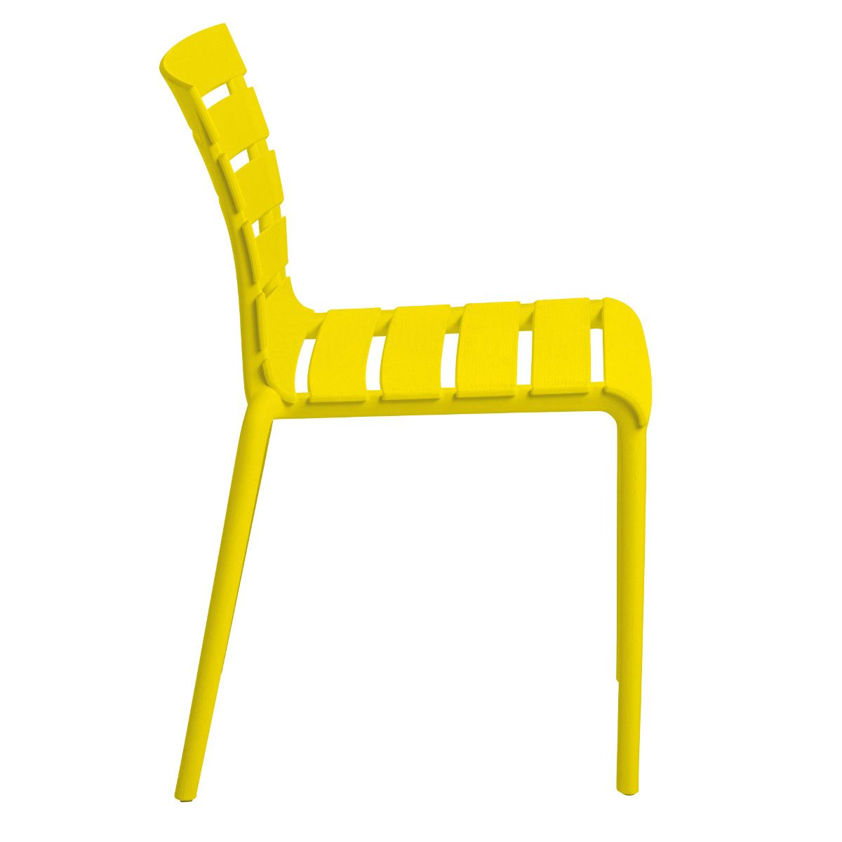 Stackable Yellow Polypropylene Armless Chair