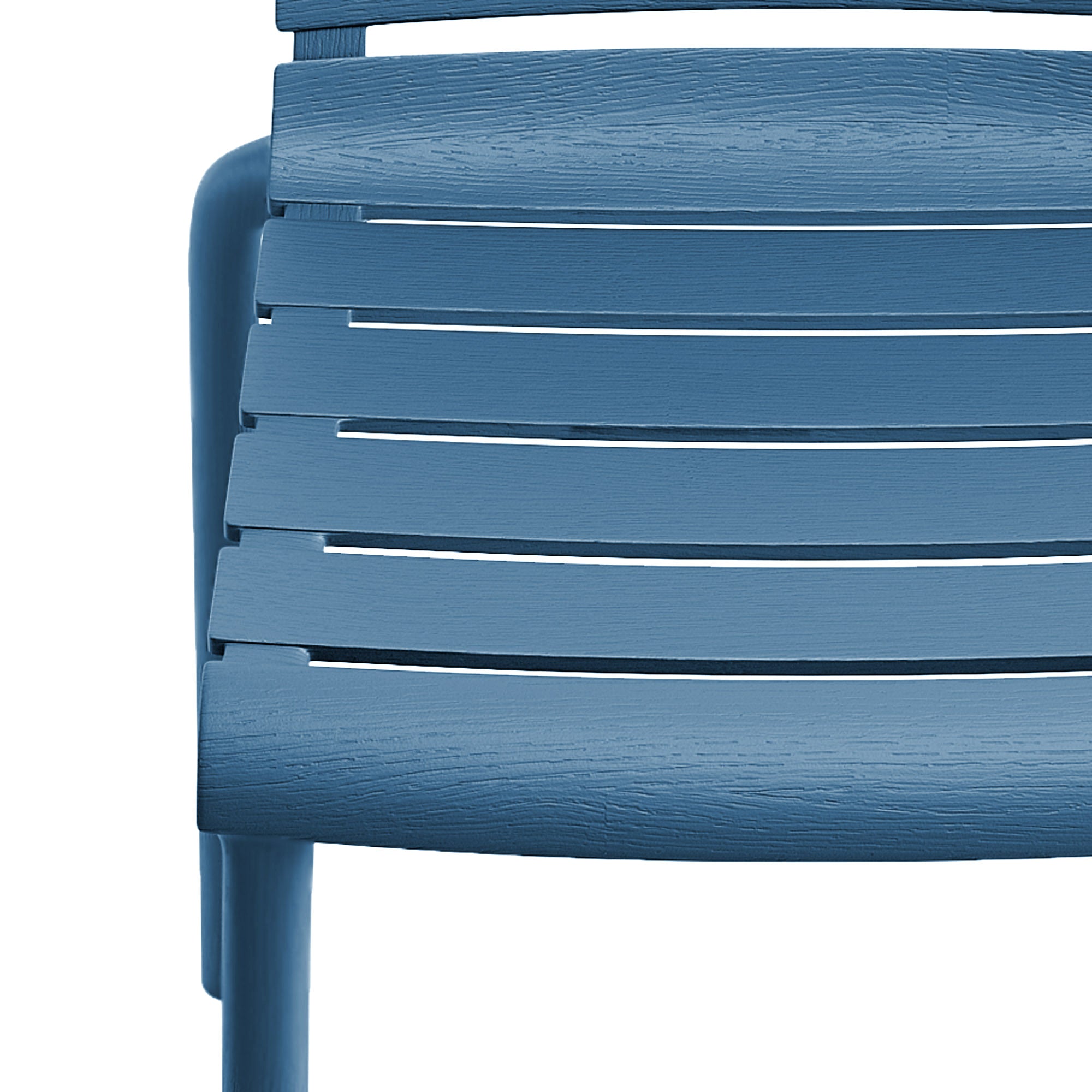 Stackable Navy Blue Polypropylene Armless Chair