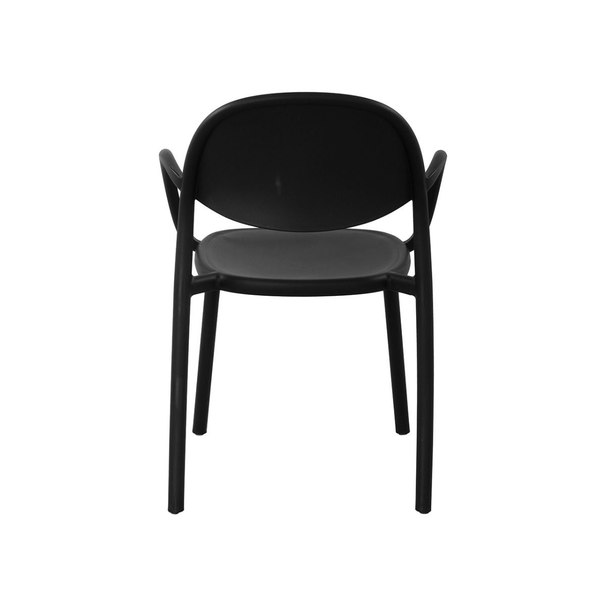 Stackable Black Polypropylene Armchair