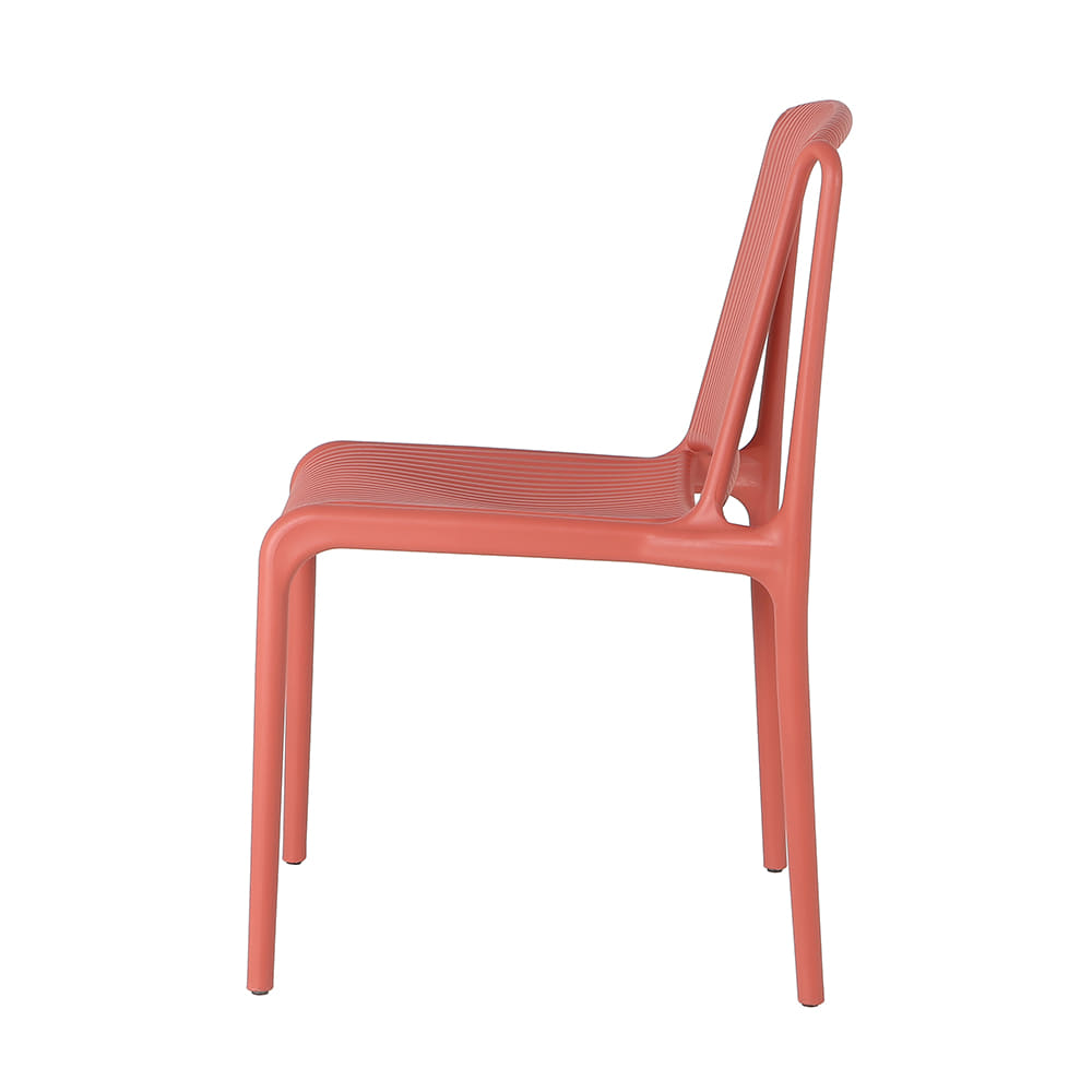 Red Plastic Garden Chair