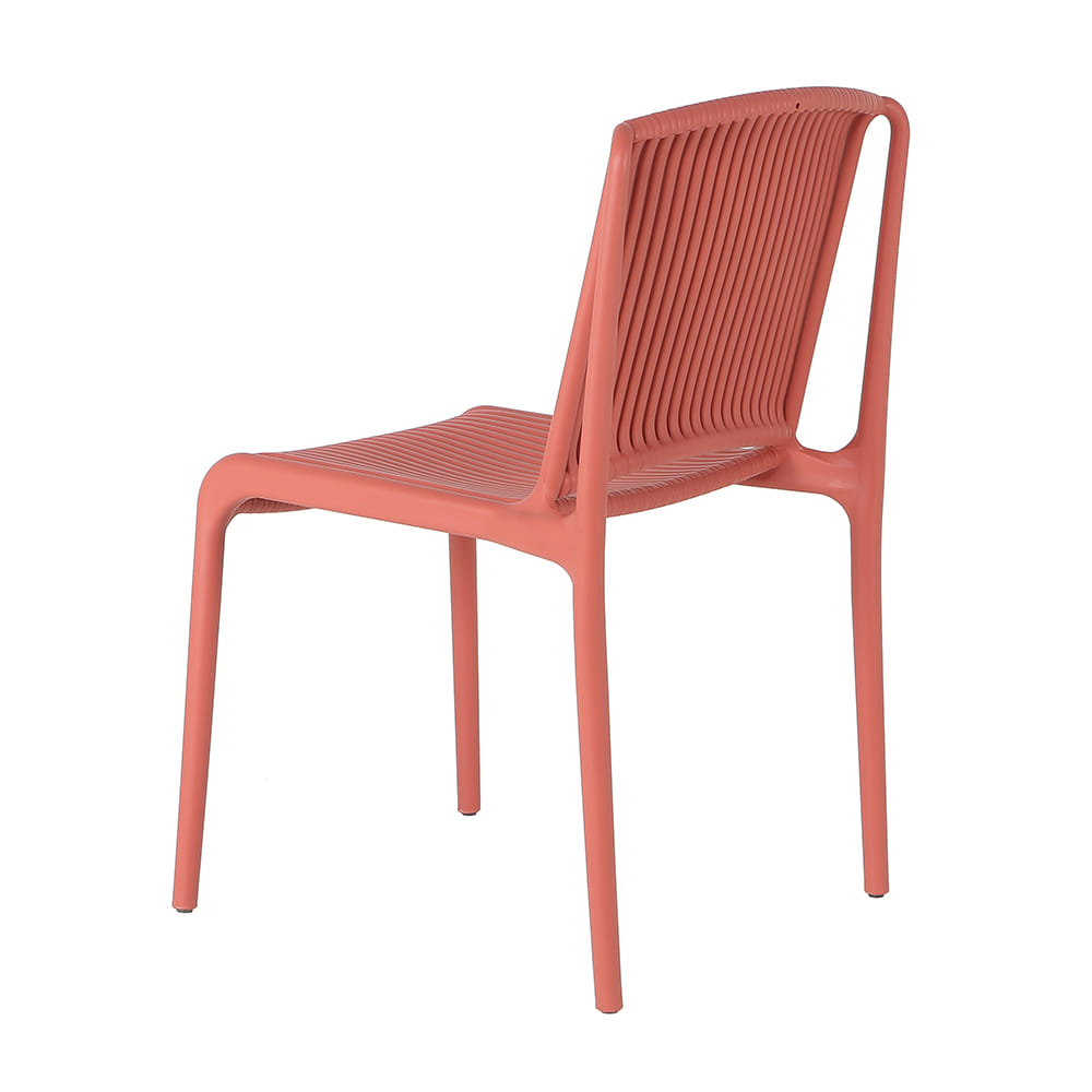 Red Plastic Garden Chair