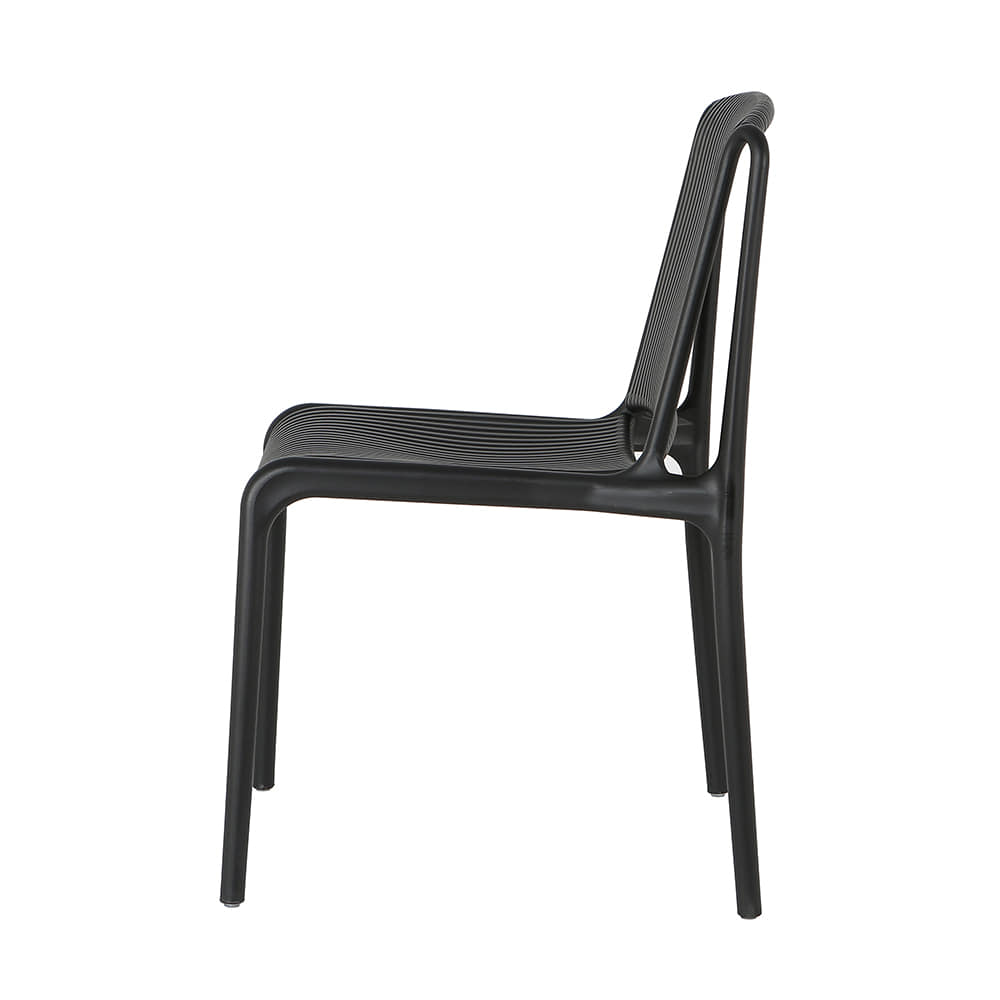 Black Plastic Garden Chair