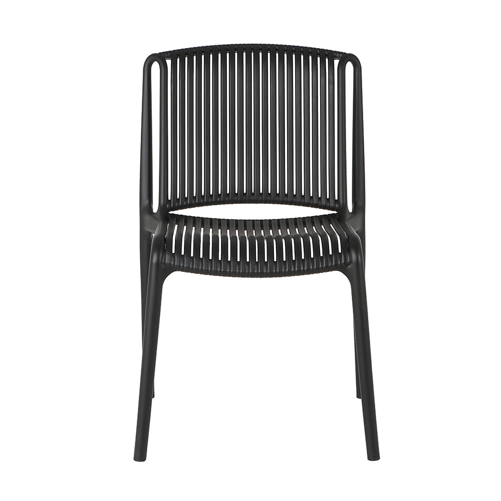 Black Plastic Garden Chair
