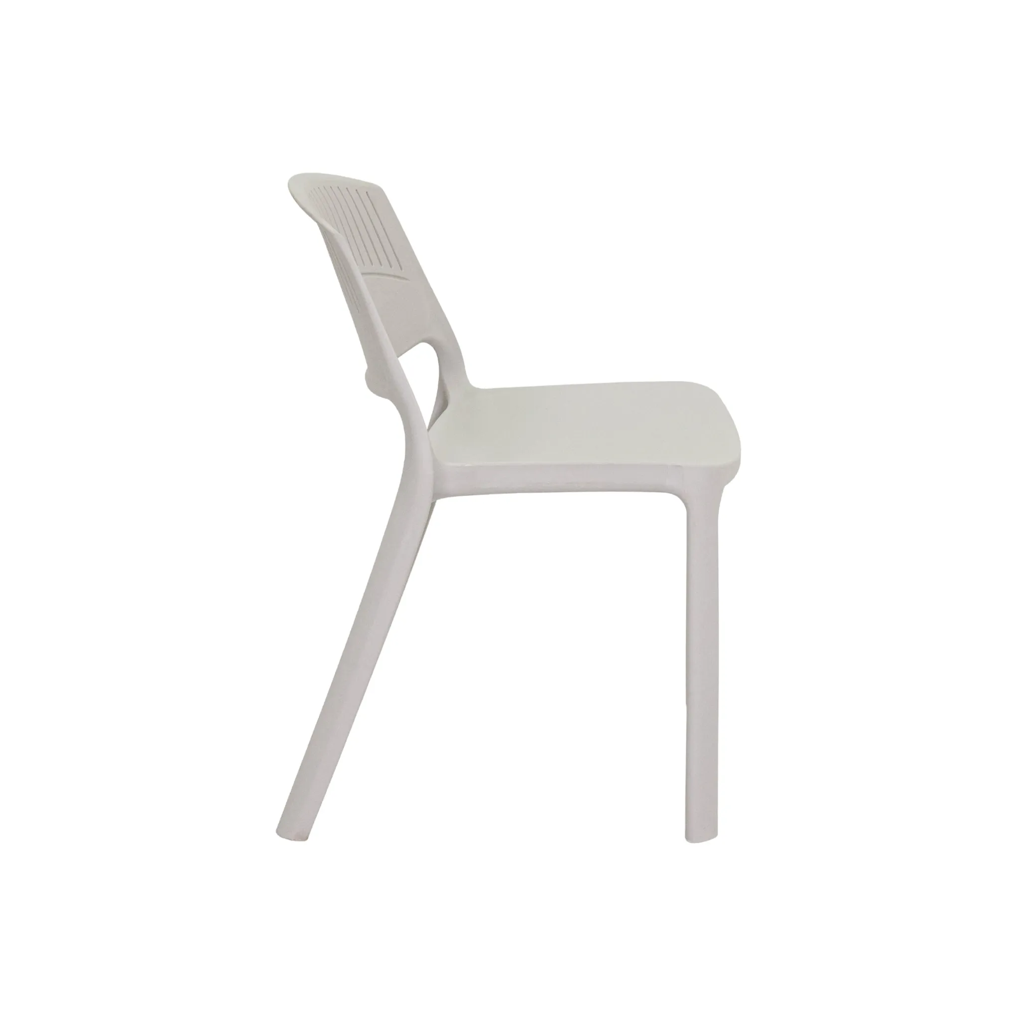 Modern Injection Molded Polypropylene Plastic Chair for Dining & Outdoor Use