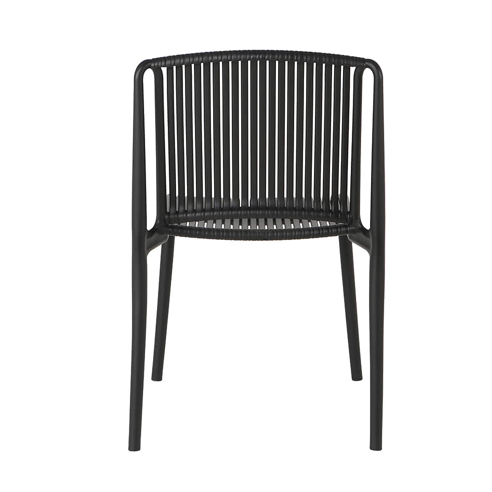 Black Plastic Garden Chair
