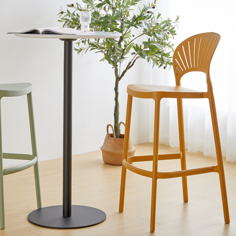 Polypropylene bar stools are a popular choice for both residential and commercial settings due to their durability, versatility, and modern aesthetic.-PP Chair