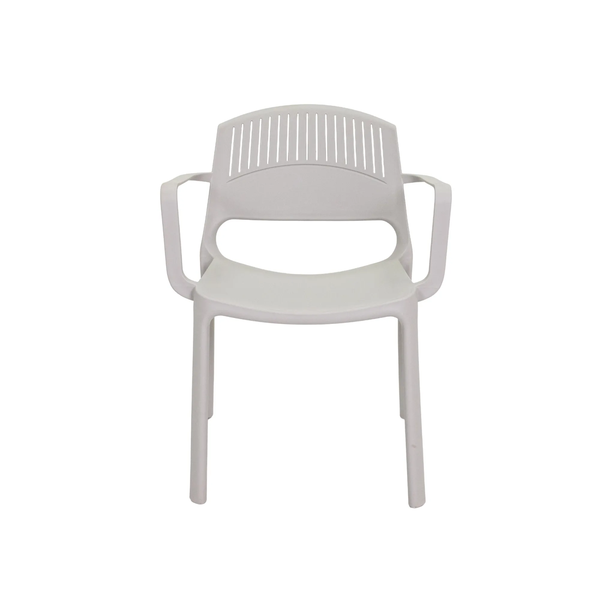 Modern Polypropylene Plastic Armchair with Armrests for Indoor & Outdoor Use