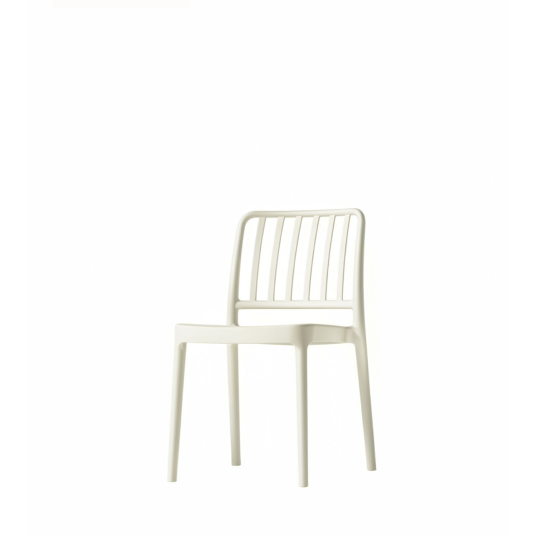 Commercial PP Plastic Chair with Arms | Outdoor & Restaurant Chair