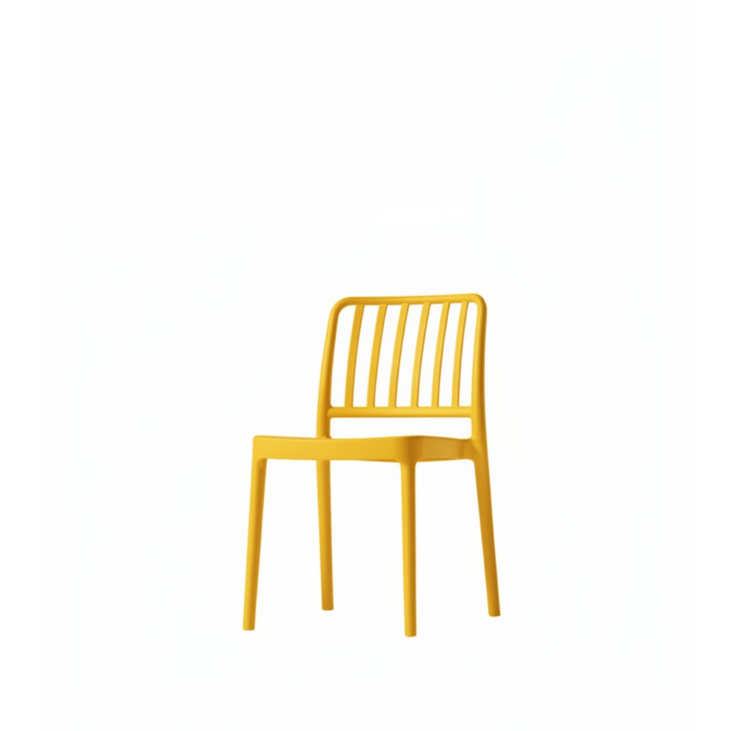 Commercial PP Plastic Chair with Arms | Outdoor & Restaurant Chair