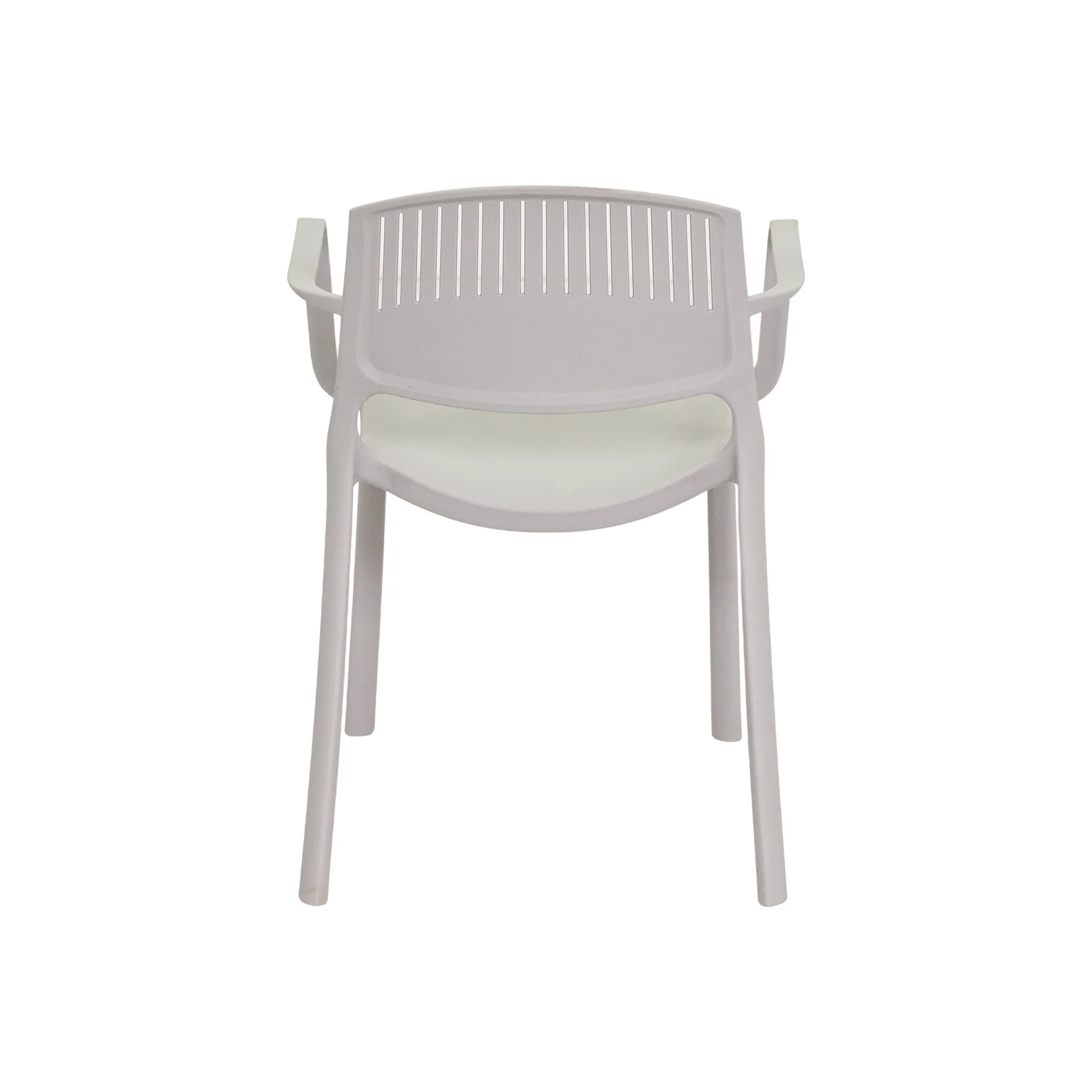 Modern Polypropylene Plastic Armchair with Armrests for Indoor & Outdoor Use