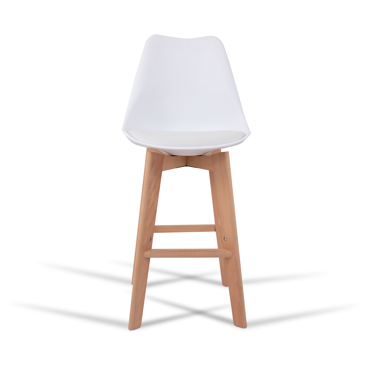 White PP Tulip Bar Stool-PP Chair