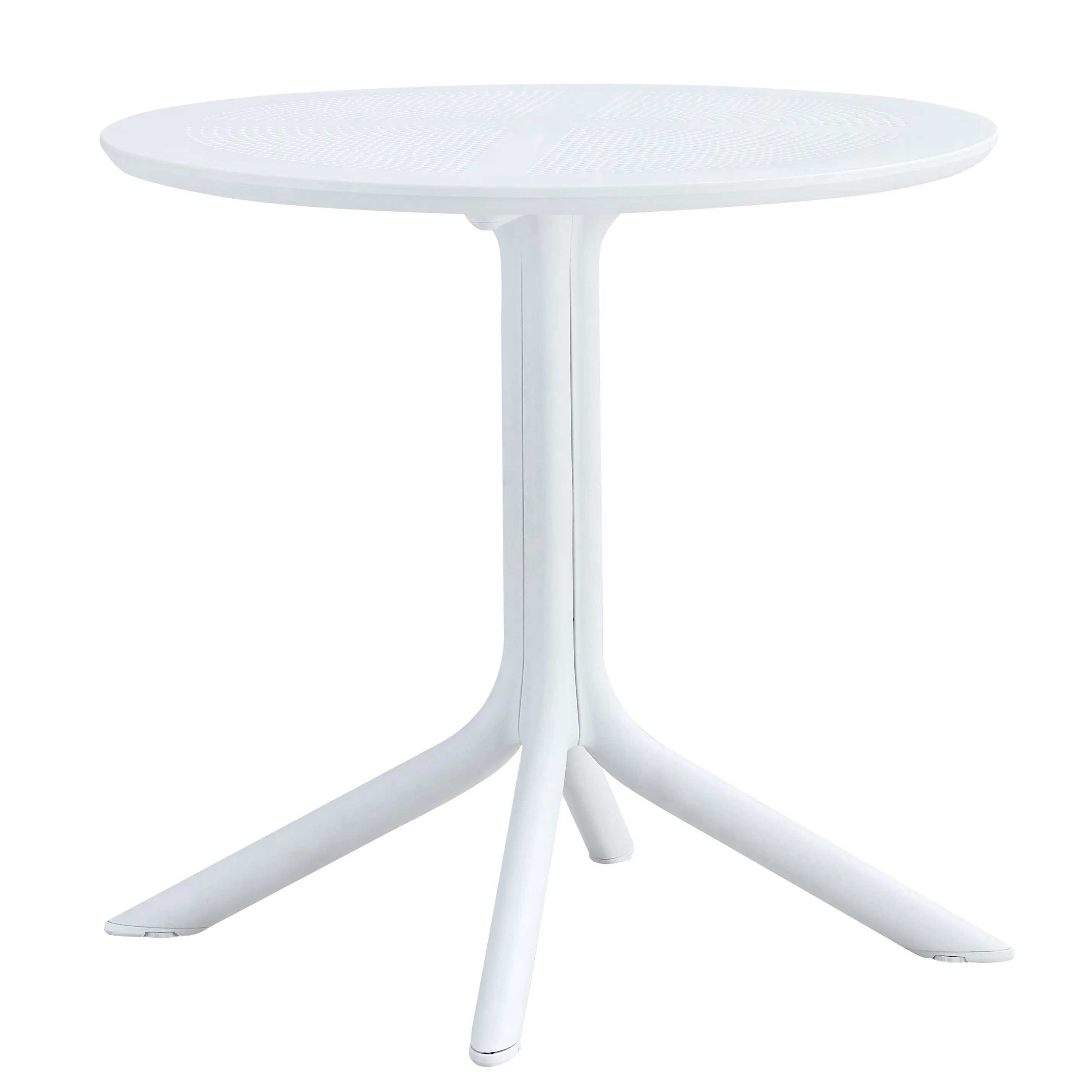 Round White Plastic Table
