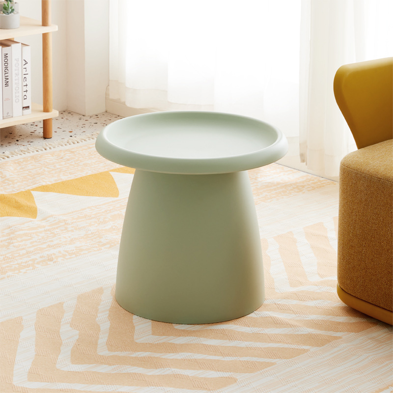 Green Round Plastic Side Table-PP Chair