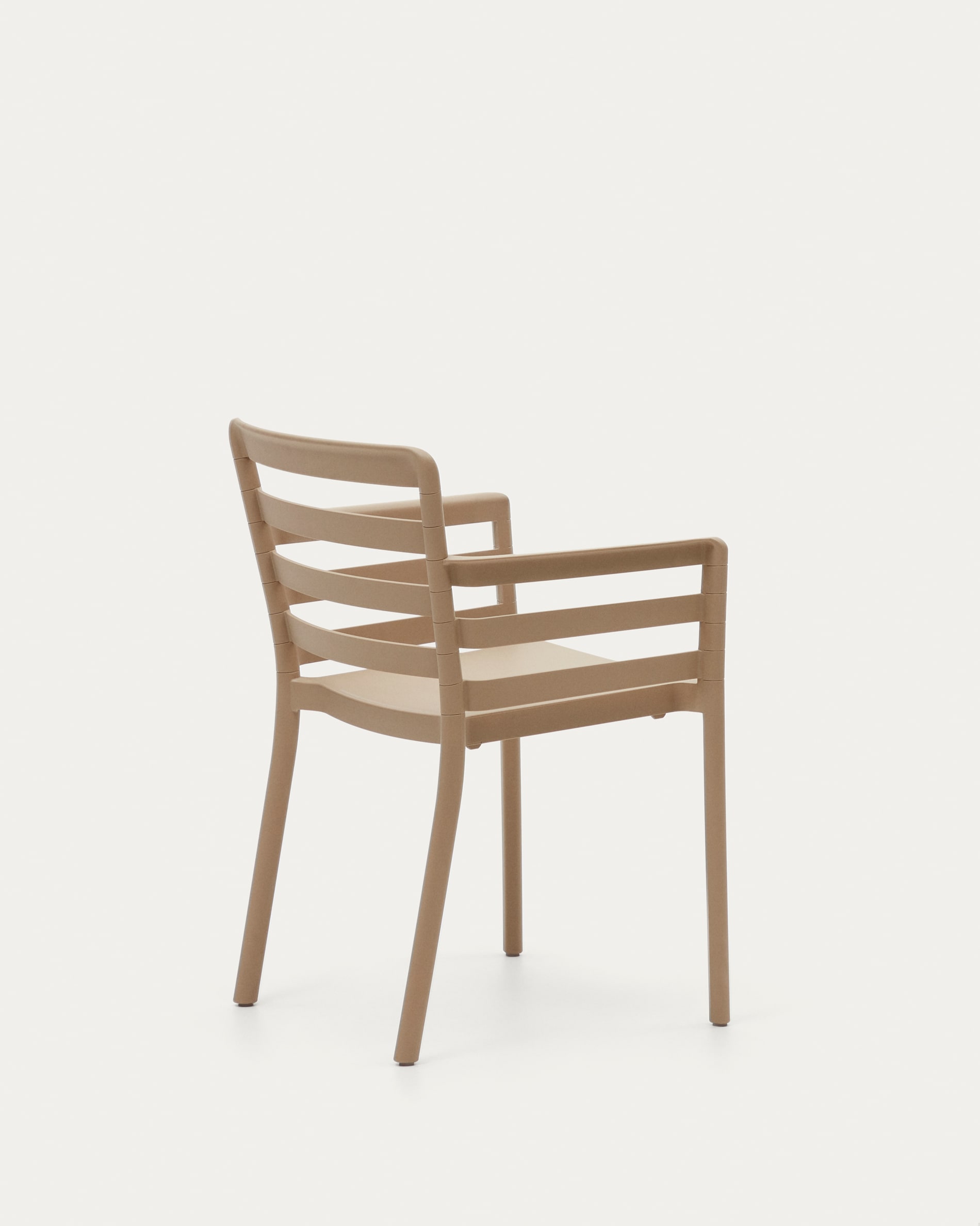 Taupe Plastic Outdoor Armchair-PP Chair