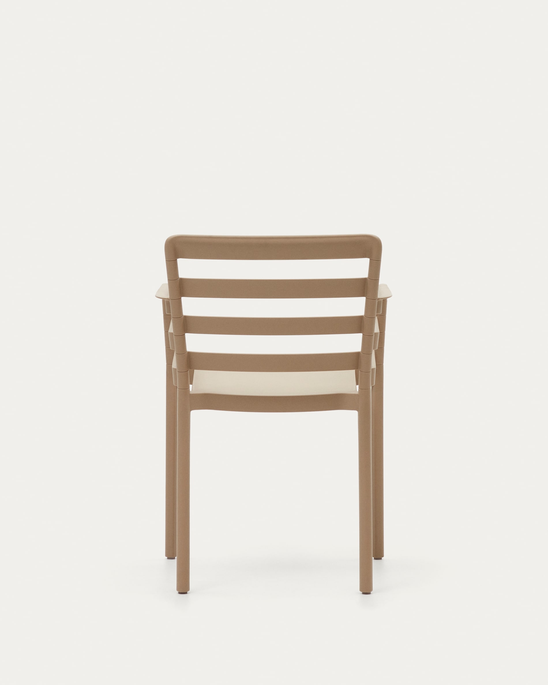 Taupe Plastic Outdoor Armchair-PP Chair