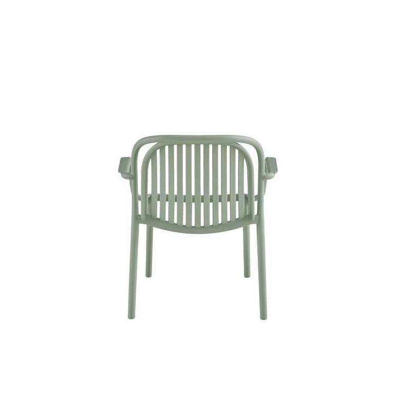 Mint Green Polypropylene Outdoor Lounge Armchair – Refreshing & Durable All-Weather Relaxation Chair