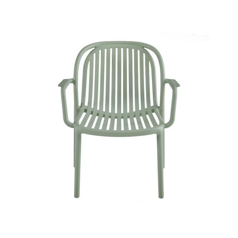 Mint Green Polypropylene Outdoor Lounge Armchair – Refreshing & Durable All-Weather Relaxation Chair
