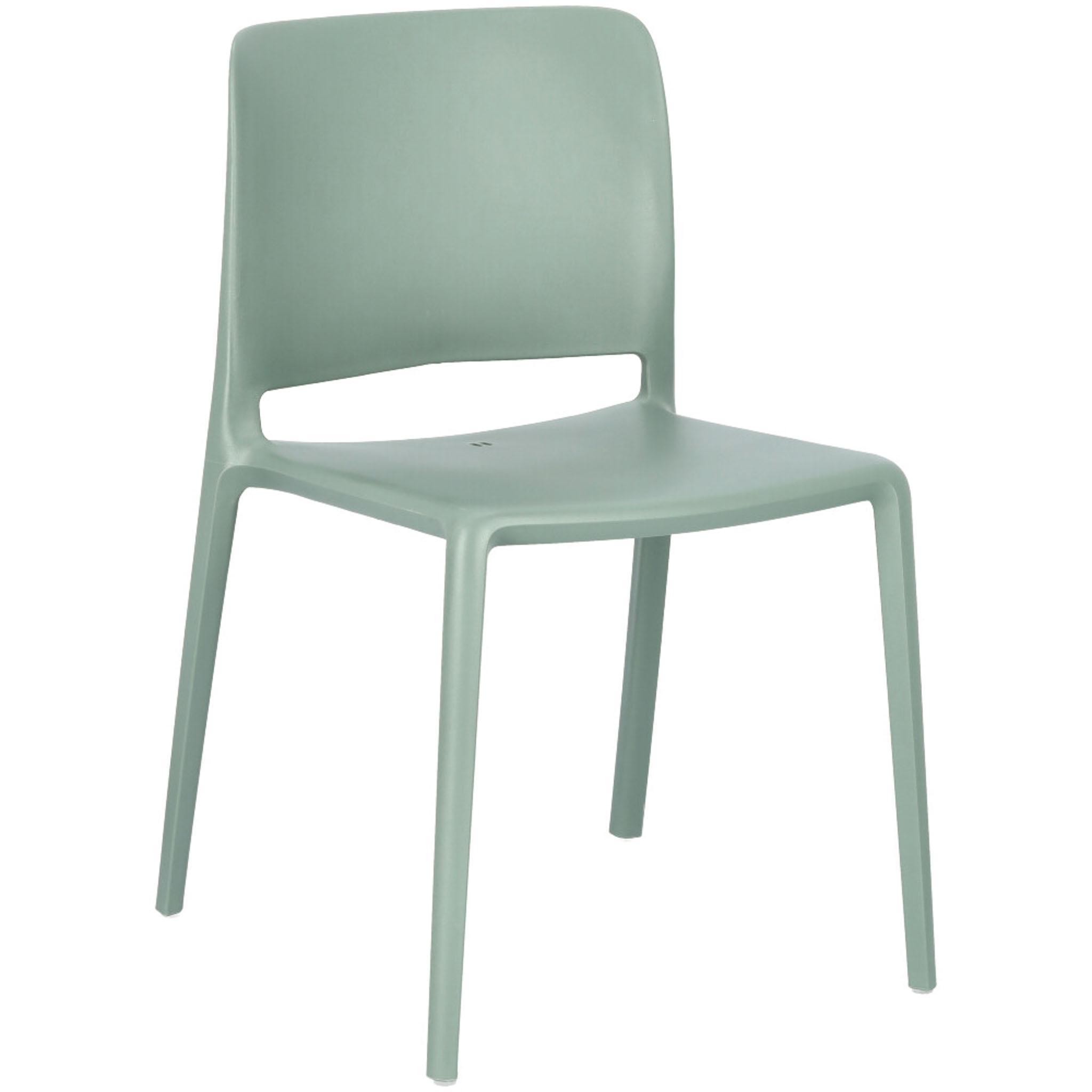 Monobloc Polypropylene Dining Chair, Stackable Plastic Side Chair for Restaurant, Hotel & Patio
