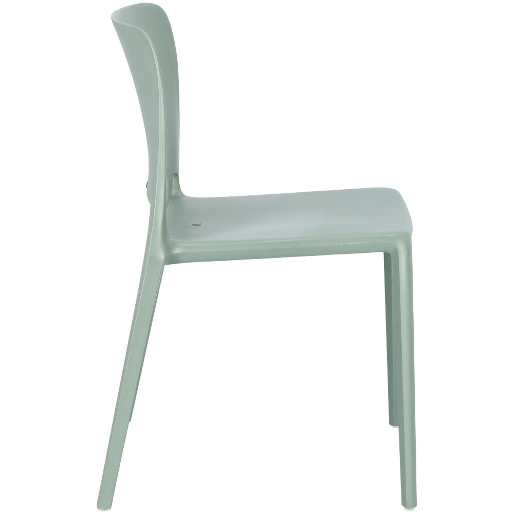 Monobloc Polypropylene Dining Chair, Stackable Plastic Side Chair for Restaurant, Hotel & Patio