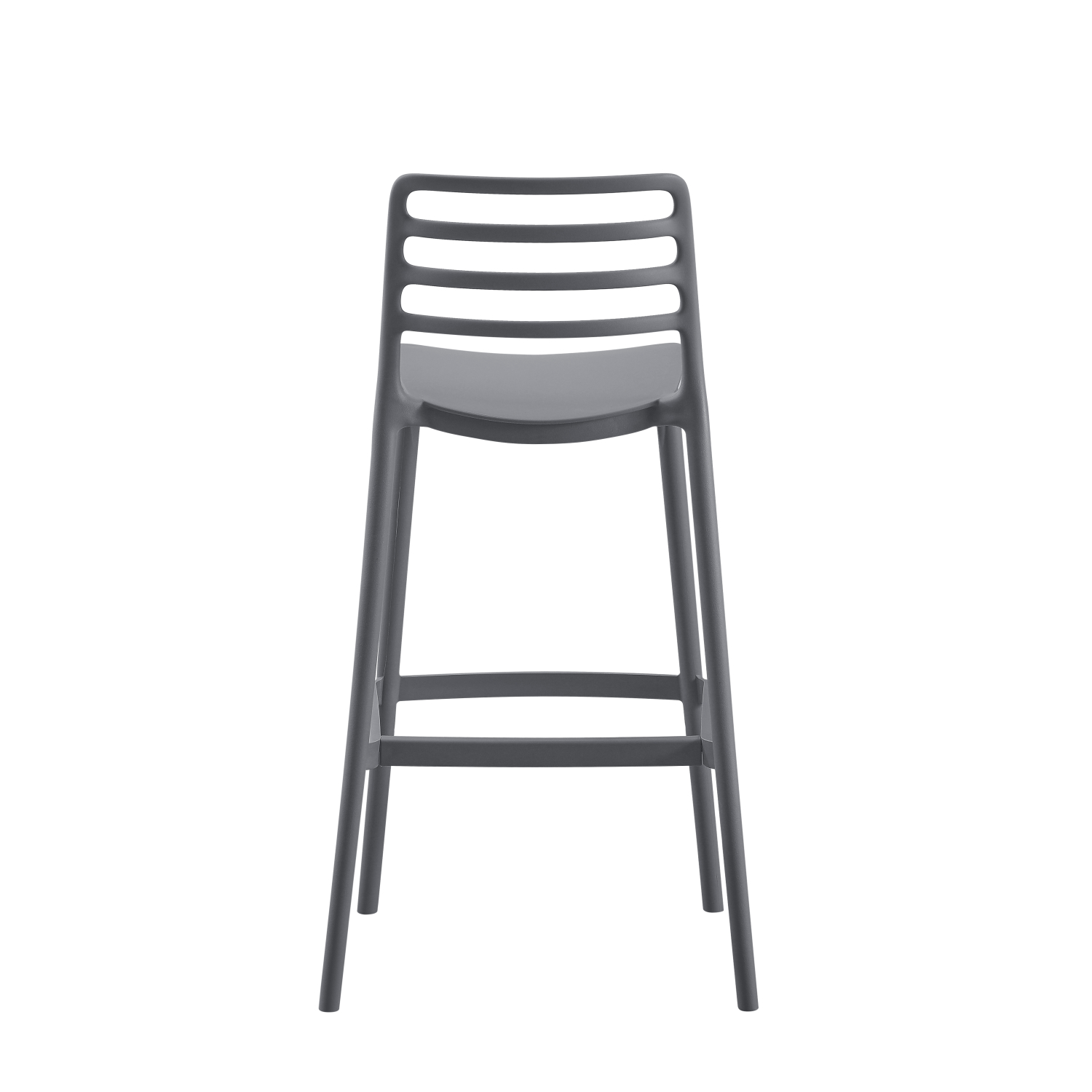Plastic Bar Chair Dark Gray-PP Chair
