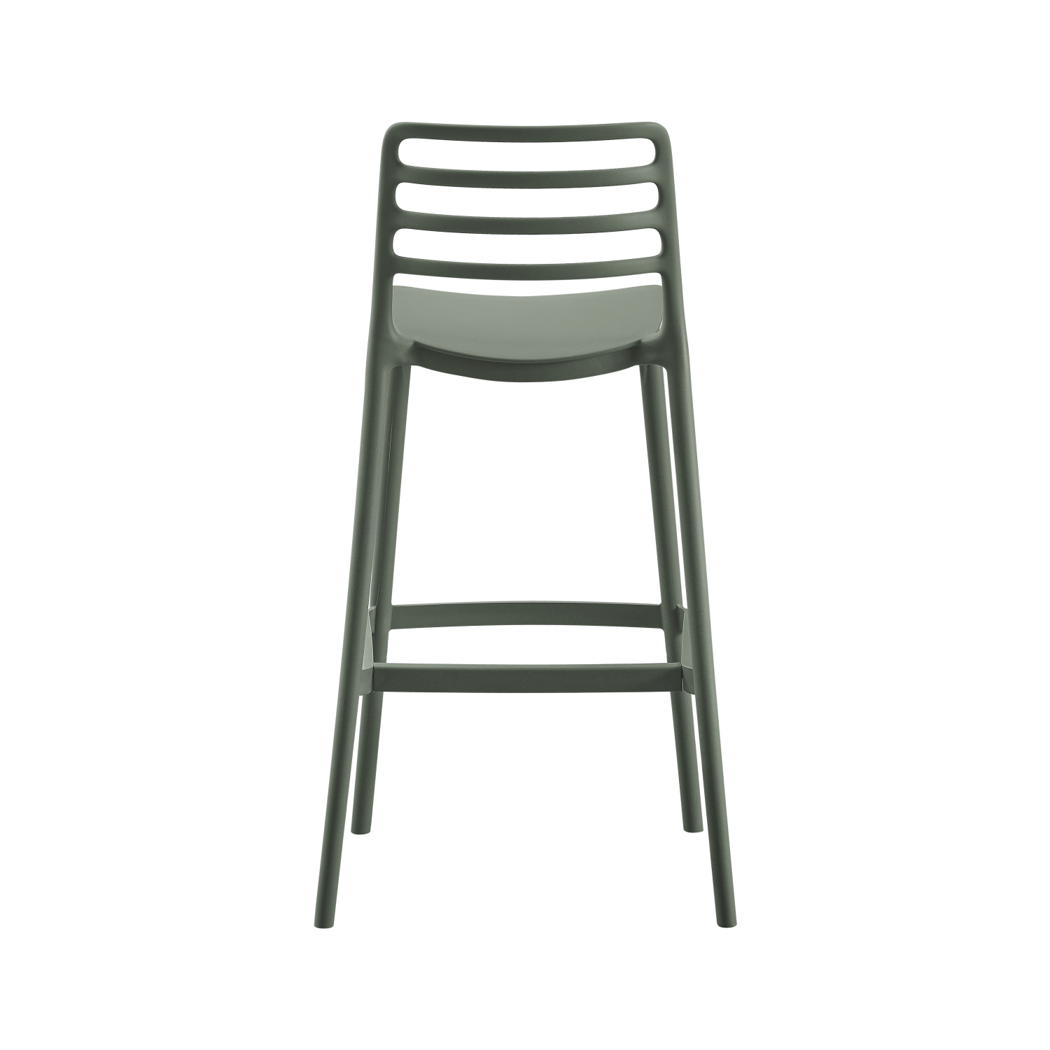 Plastic Bar Chair Dark Green-PP Chair